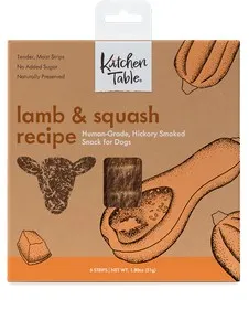 1ea Kitchen Table Lamb & Squash w/6 Strips - Treat
